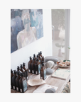 lifestyle and art for Blu La-Eva x Meinke Flessemen limited edition blue wash and lotion collaboration