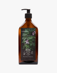 La Eva x Petersham Nurseries Roseum face and body wash in a 500ml amber glass pump bottle