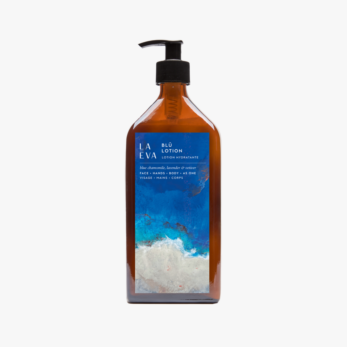 blu hand and body lotion from La-Eva x Nathalie Moisy collaboration limited edition collection